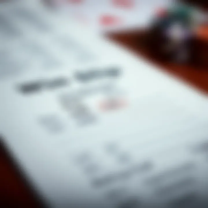 Close-up of a betting slip with successful odds highlighted