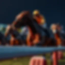 Dynamic horse racing scene showing excitement and anticipation