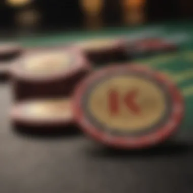 Comparison between real and counterfeit casino chips.