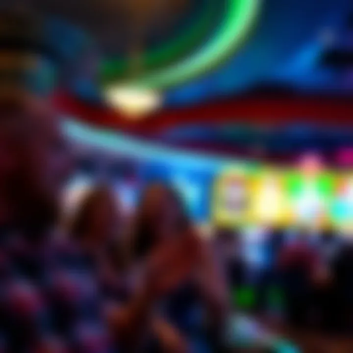 Guests enjoying a lively evening at the casino with entertainment