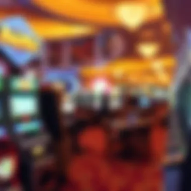 Interior gaming floor showcasing various slot machines and tables