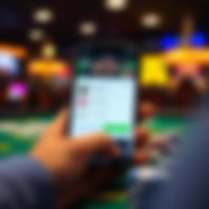 Screenshot of app features for user engagement