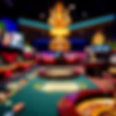 A variety of casino games available for real money play