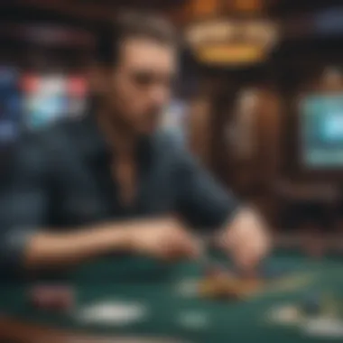 A digital representation of online poker platforms available in New York