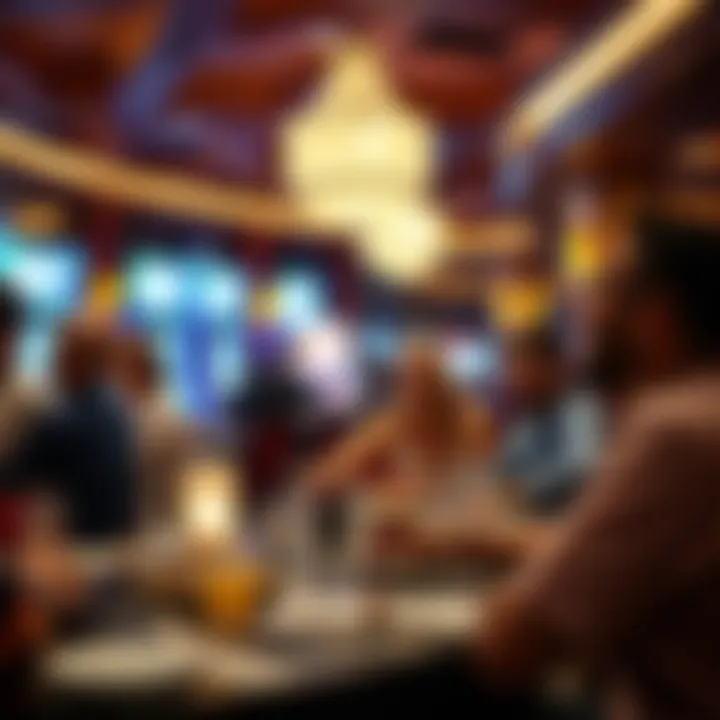 Guests enjoying a dining experience within the casino