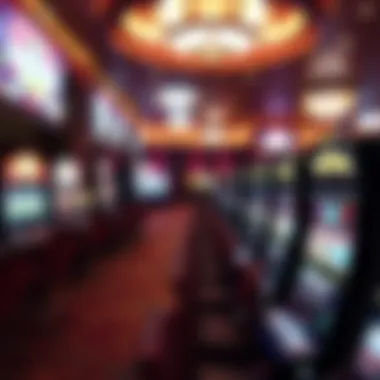 Interior gaming floor showcasing slot machines and table games