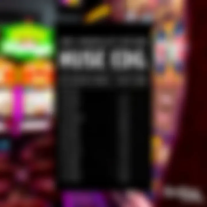 An infographic detailing house edge percentages for various slot games