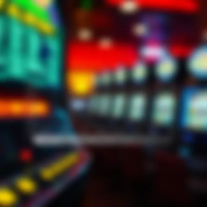 A graph illustrating payout percentages across different slot machines