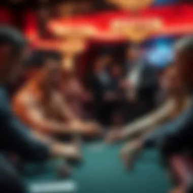 A group of players exhibiting good poker etiquette