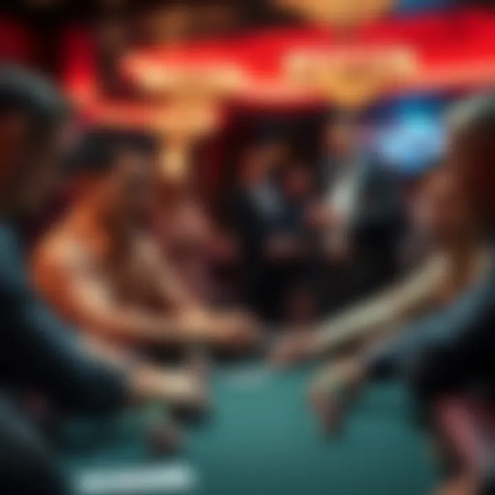 A group of players exhibiting good poker etiquette