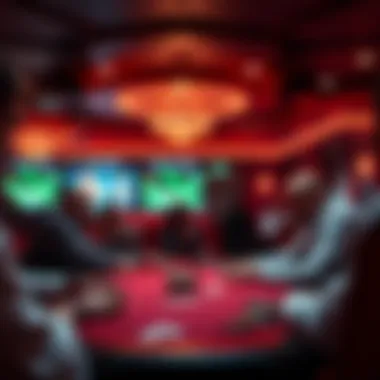 An intense poker game environment