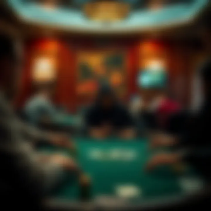 A captivating live poker table setup