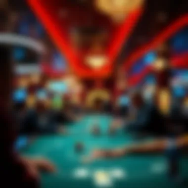 A vibrant casino environment reflecting societal engagement