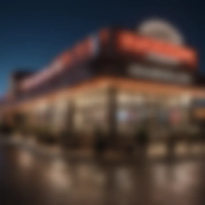 Exterior view of Tulalip Casino showcasing its vibrant atmosphere.