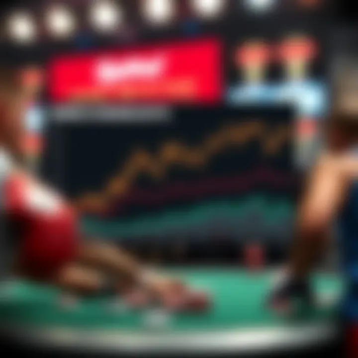 Graph showing trends in boxing betting