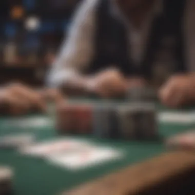 A visual representation of a poker flush with five suited cards